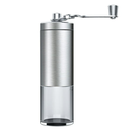 Hand Coffee Bean Mill with Ceramic Adjustable Knob Setting Stainless Steel Crank