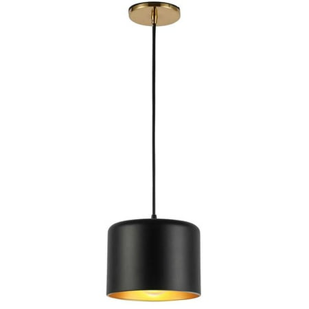 Dainolite EMI-81P-AGB-MB 1 Light Incandescent Pendant Aged Brass with Matte Black &Gold Shade
Dainolite EMI-81P-AGB-MB 1 Light Incandescent Pendant Aged Brass with Matte Black &Gold Shade