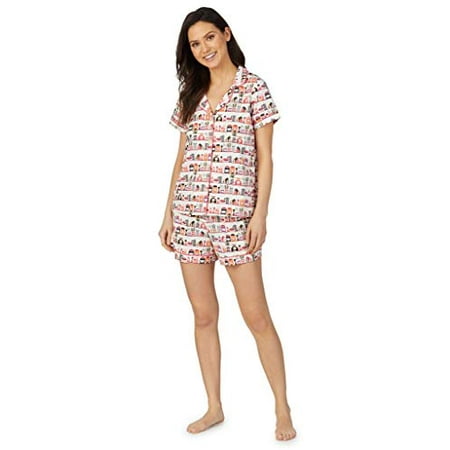 BedHead - Stretch Short Sleeve Shorty PJ Set - In the Pantry - XSmall