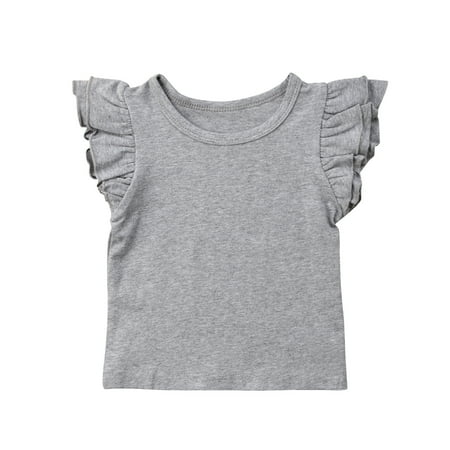 Summer Kids Baby Girl Short Sleeve T-Shirt Cotton Ruffle T-Shirt Top Sunsuit Solid O Neck Clothes
Summer Kids Baby Girl Short Sleeve T-Shirt Cotton Ruffle T-Shirt Top Sunsuit Solid O Neck Clothes