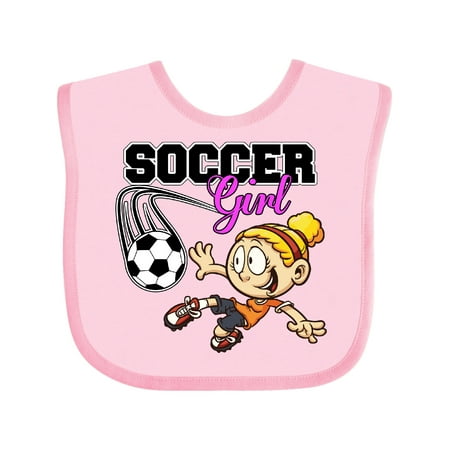 Inktastic Soccer Girl Gift Baby Girl Bib