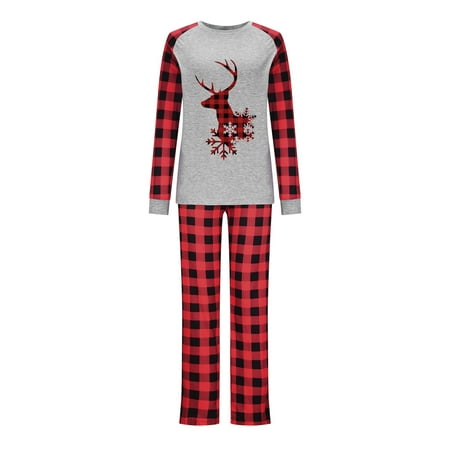 women Christmas pajamas for family matching outfits son daughter sets soft Red Parent-child Attire Christmas Suits Patchwork Plaid Printed Homewear Round Neck Long Sle
women Christmas pajamas for family matching outfits son daughter sets soft Red Parent-child Attire Christmas Suits Patchwork Plaid Printed Homewear Round Neck Long Sle