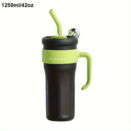 1pc Cup For Cafe 1250ml/42oz Large Capacity Portable Cup Stainless Steel Vacuum Insulated Bottle With Straw Vacuum Insulated Bottle For Hot And Cold Drink Leakproof Water Cup For Outdoor Travel
1pc Cup For Cafe 1250ml/42oz Large Capacity Portable Cup Stainless Steel Vacuum Insulated Bottle With Straw Vacuum Insulated Bottle For Hot And Cold Drink Leakproof Water Cup For Outdoor Travel