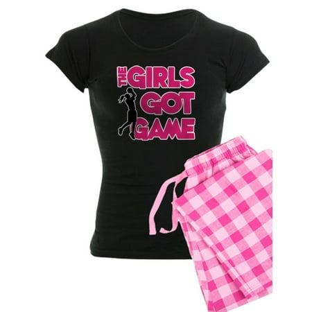 CafePress - Girls Got Game Melon - Women s Dark Pajamas