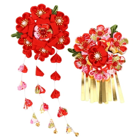NICEXMAS 1 Set of 2 Pcs Japanese Kimono Flower Shape Hair Clip Kimono Hair Accessories
NICEXMAS 1 Set of 2 Pcs Japanese Kimono Flower Shape Hair Clip Kimono Hair Accessories