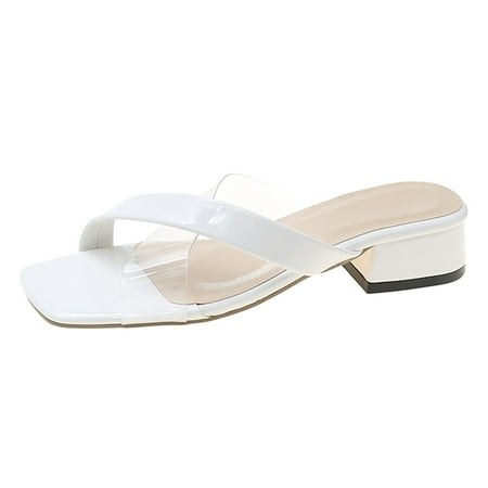 CLZOUD Water Hiking Shoes for Women White Fashion Summer Women Sandals Heel Low Heel Square Toe Transparent Solid Color Casual Style 39
CLZOUD Water Hiking Shoes for Women White Fashion Summer Women Sandals Heel Low Heel Square Toe Transparent Solid Color Casual Style 39