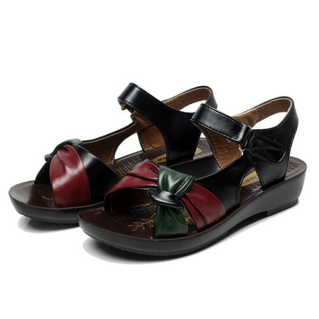 Women Ladies Summer Fashion Leather Knot Sandals Wedges Comfort Big Size Shoes
Women Ladies Summer Fashion Leather Knot Sandals Wedges Comfort Big Size Shoes