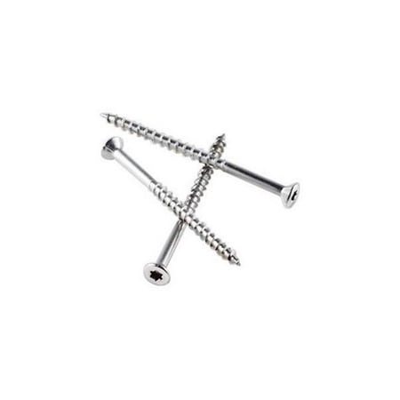 No. 8 x 2 in. Lobe Flat Head Coated Stainless Steel Deck Screws 2.5 lbs - Pack of 350
No. 8 x 2 in. Lobe Flat Head Coated Stainless Steel Deck Screws 2.5 lbs - Pack of 350