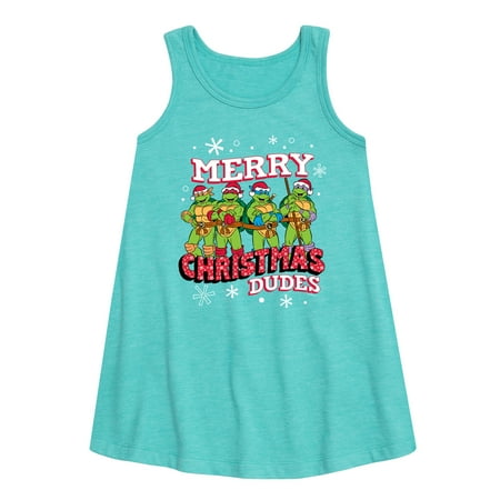 Teenage Muntant Ninja Turtle - Merry Christmas Dude - Toddler and Youth Girls A-line Dress
Teenage Muntant Ninja Turtle - Merry Christmas Dude - Toddler and Youth Girls A-line Dress