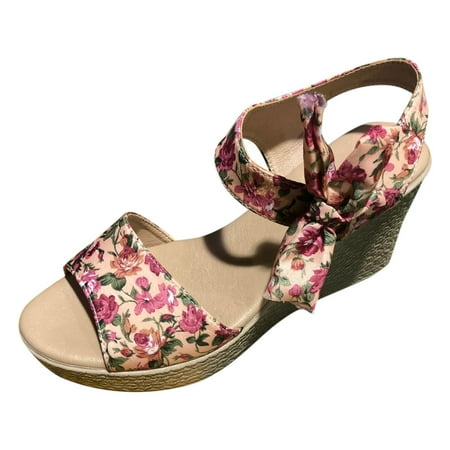 GHSOHS Womens Sandals Summer Shoes for Women Slippers Flip Flops Black Sandals Vacation Ankle Strap Wedge Sandals For Women Floral Pattern Bow Decor Wedge Sandals Women s Flats Footwear 40
GHSOHS Womens Sandals Summer Shoes for Women Slippers Flip Flops Black Sandals Vacation Ankle Strap Wedge Sandals For Women Floral Pattern Bow Decor Wedge Sandals Women s Flats Footwear 40