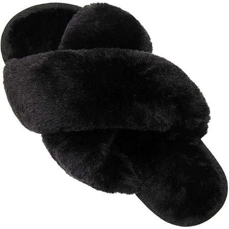 Womens Fuzzy House Slippers Cross Band Cozy Furry Plush Spa Slippers Sandals Memory Foam Soft Warm Flats Anti-Slip Indoor Outdoor Slides Shoes
Womens Fuzzy House Slippers Cross Band Cozy Furry Plush Spa Slippers Sandals Memory Foam Soft Warm Flats Anti-Slip Indoor Outdoor Slides Shoes