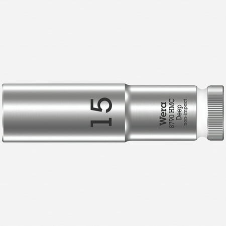 Wera 004555 Deep Socket 15 x 1/2