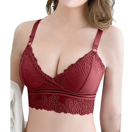 Sehao Best Bras for Women Lace Bralette for Women Lace Bralette Padded Lace Bandeau Bra With Straps for Women Girls Lace Push Up Bras for Women
Sehao Best Bras for Women Lace Bralette for Women Lace Bralette Padded Lace Bandeau Bra With Straps for Women Girls Lace Push Up Bras for Women