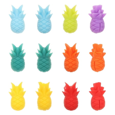 12Pcs Pineapple Model Markers Silicone Drink Wine Glass Markers (Assorted Color)
12Pcs Pineapple Model Markers Silicone Drink Wine Glass Markers (Assorted Color)