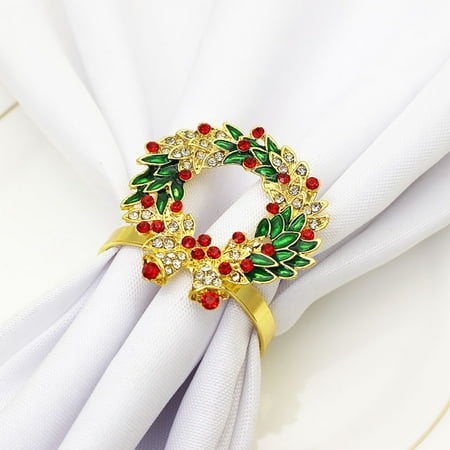 Jiaroswwei 6Pcs Napkin Buckles Eye-catching Rust-proof Metal Napkin Rings Dining Table Setting for Home
Jiaroswwei 6Pcs Napkin Buckles Eye-catching Rust-proof Metal Napkin Rings Dining Table Setting for Home