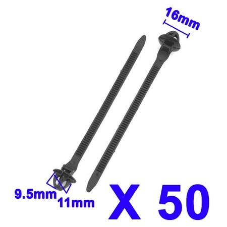 GLFSIL 50 Pcs Black 11mm Hole Cable Car Trailer Zip Ties Wrap Push Rivets Clips Wiring
GLFSIL 50 Pcs Black 11mm Hole Cable Car Trailer Zip Ties Wrap Push Rivets Clips Wiring
