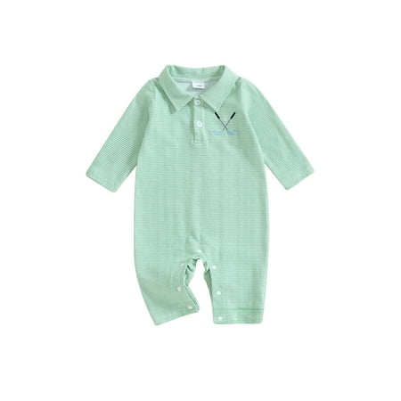 FeMereina Baby Girls Boys Striped Romper Long Sleeve Golf Embroidery Casual Jumpsuit Fall Bodysuit
FeMereina Baby Girls Boys Striped Romper Long Sleeve Golf Embroidery Casual Jumpsuit Fall Bodysuit