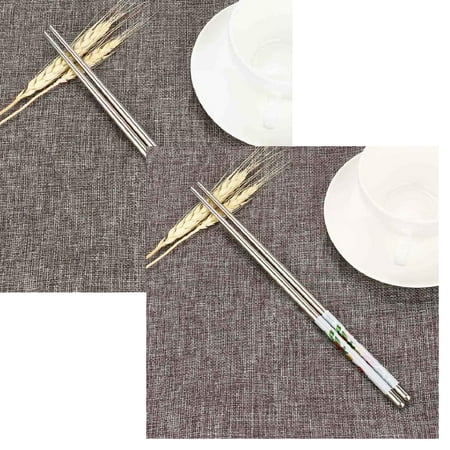 YUEHAO 1Pair Length White Flower Pattern Stainless Steel Chopsticks Pair New Rose Table *2PCS
YUEHAO 1Pair Length White Flower Pattern Stainless Steel Chopsticks Pair New Rose Table *2PCS