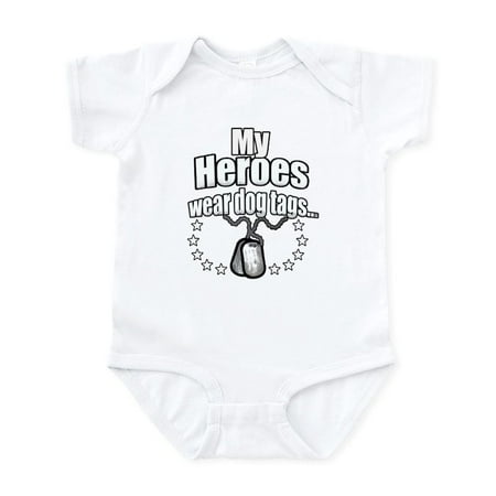 CafePress - My Heroes Wear Dog Tags 2 Infant Bodysuit - Baby Light Bodysuit Size Newborn - 24 Months
CafePress - My Heroes Wear Dog Tags 2 Infant Bodysuit - Baby Light Bodysuit Size Newborn - 24 Months