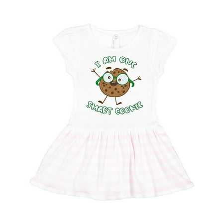 Inktastic I Am One Smart Cookie Gift Toddler Girl Dress