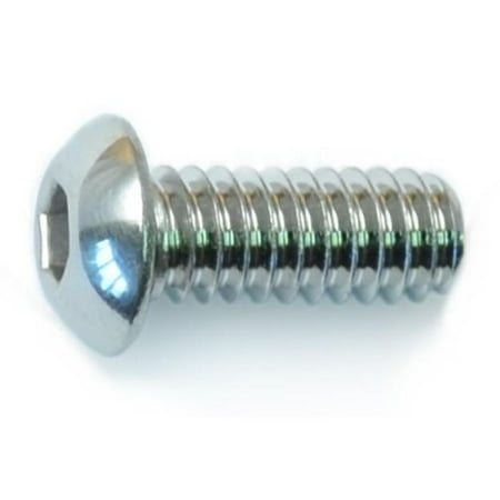 1/4 -20 x 5/8 Polished 18-8 Stainless Button Head Socket Cap Screws (8 pcs.)
1/4 -20 x 5/8 Polished 18-8 Stainless Button Head Socket Cap Screws (8 pcs.)