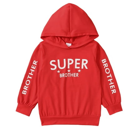 4T Baby Boys Clothes 5T Boys Long Sleeve Hooded Top Letter Print Toddler Boys Hoodie Tops Red
4T Baby Boys Clothes 5T Boys Long Sleeve Hooded Top Letter Print Toddler Boys Hoodie Tops Red