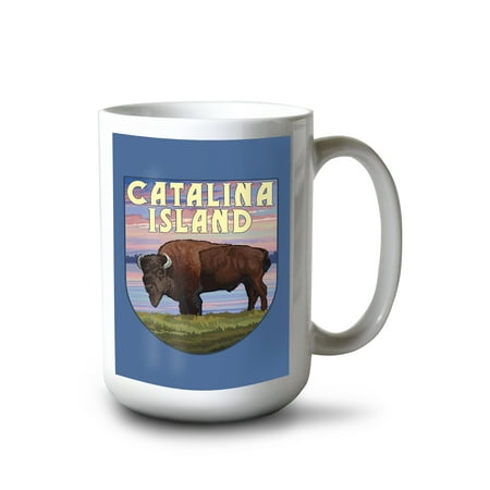 15 fl oz Ceramic Mug Catalina Island California Bison and Sunset Contour Dishwasher & Microwave Safe
15 fl oz Ceramic Mug Catalina Island California Bison and Sunset Contour Dishwasher & Microwave Safe