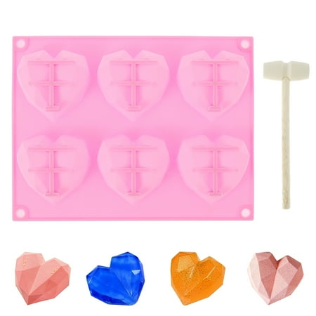 3D Diamond Heart Shape Silicone Cake Mold Geometric Chocolate Fondant Jelly Candy Baking Tool
3D Diamond Heart Shape Silicone Cake Mold Geometric Chocolate Fondant Jelly Candy Baking Tool