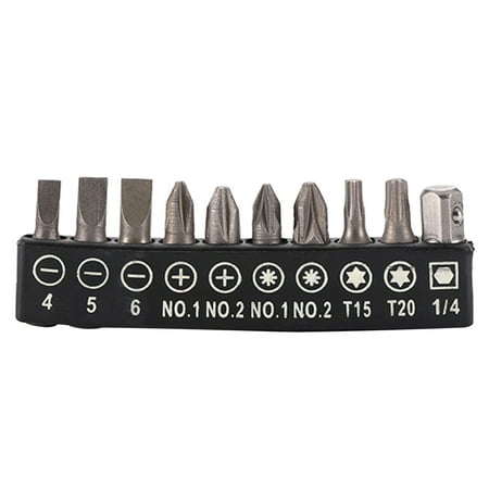 GRJIRAC 10 Pieces Electric Screwdriver Drill Bit Practical Cross Head Star Bits Slotted Pocket Size Precision Machined Gift Tool
GRJIRAC 10 Pieces Electric Screwdriver Drill Bit Practical Cross Head Star Bits Slotted Pocket Size Precision Machined Gift Tool