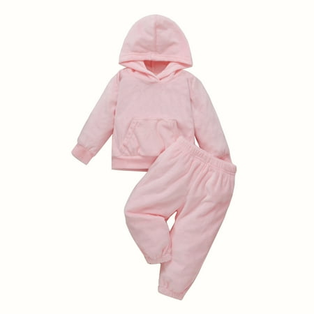 HESHENG Toddler Baby Boy Girls Clothes Long Sleeve Pocket Hoodie Tops Sweatsuit Pants Outfits Set Pink 18-24 Months
HESHENG Toddler Baby Boy Girls Clothes Long Sleeve Pocket Hoodie Tops Sweatsuit Pants Outfits Set Pink 18-24 Months