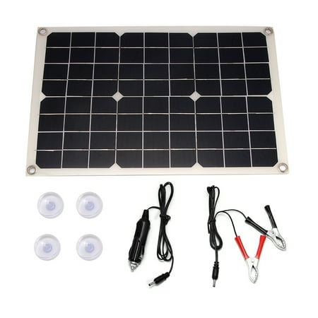 20W 12V 5V DC Waterproof Battery Solar Panel USB Home for Phone RV Car Charger Port Car Battery Charging
20W 12V 5V DC Waterproof Battery Solar Panel USB Home for Phone RV Car Charger Port Car Battery Charging