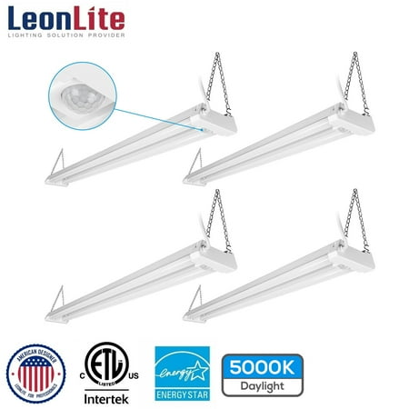 Leonlite 4ft Linkable LED Motion Sensor Shop Lights 40W(120W Equiv.) 4100lm 5000K Daylight Pack of 4
Leonlite 4ft Linkable LED Motion Sensor Shop Lights 40W(120W Equiv.) 4100lm 5000K Daylight Pack of 4
