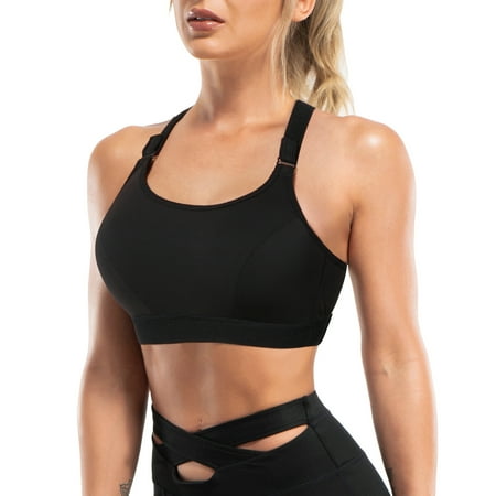 Eleady Women Padded Sports Bra racer back bra Wirefree High Impact Crop Top with Adjustable Straps Yoga Bra for Workout Gym(Black 3X-Large)
Eleady Women Padded Sports Bra racer back bra Wirefree High Impact Crop Top with Adjustable Straps Yoga Bra for Workout Gym(Black 3X-Large)