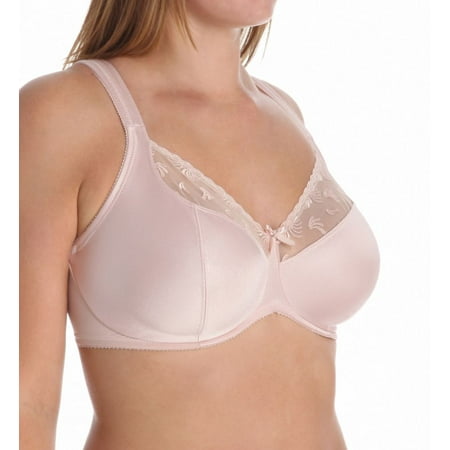 Women s Aviana 2457 Satin and Lace Minimizer Bra (Blush 40DDD)