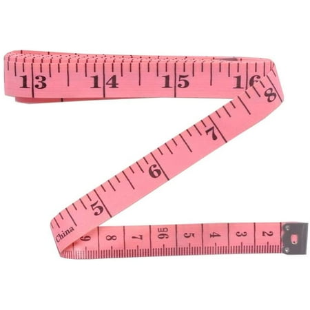 Tape Measure 60 Inch/150cm Soft Measuring Tape Cloth Weight Loss Medical Body Measurement Sewing Tailor Craft Vinyl Ruler Has Centimetre Scale on Reverse Side (1-Pack Pink)
Tape Measure 60 Inch/150cm Soft Measuring Tape Cloth Weight Loss Medical Body Measurement Sewing Tailor Craft Vinyl Ruler Has Centimetre Scale on Reverse Side (1-Pack Pink)