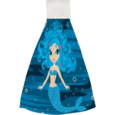 Hanging Towels 1 Pcs Dish Towels Blue Mermaid Cartoon Absorbent Hand Towels with Hanging Loop Washcloth for Bathroom Kitchen
Hanging Towels 1 Pcs Dish Towels Blue Mermaid Cartoon Absorbent Hand Towels with Hanging Loop Washcloth for Bathroom Kitchen