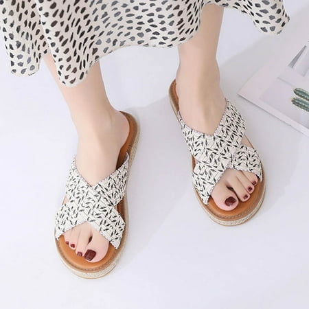 Aueoeo Comfy slippers for women Comfortable Trend Casual Woven Women s Flat-bottomed Slippers
Aueoeo Comfy slippers for women Comfortable Trend Casual Woven Women s Flat-bottomed Slippers