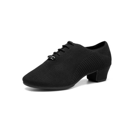 Ymiytan Ladies Latin Shoes Round Toe Jazz Dance Shoe Chunky Heel Ballroom Non-Slip Casual Lace Up Black-1 5.5
Ymiytan Ladies Latin Shoes Round Toe Jazz Dance Shoe Chunky Heel Ballroom Non-Slip Casual Lace Up Black-1 5.5