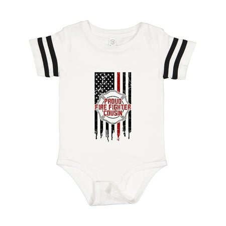 Inktastic Proud Firefighter Cousin Gift Baby Boy or Baby Girl Bodysuit