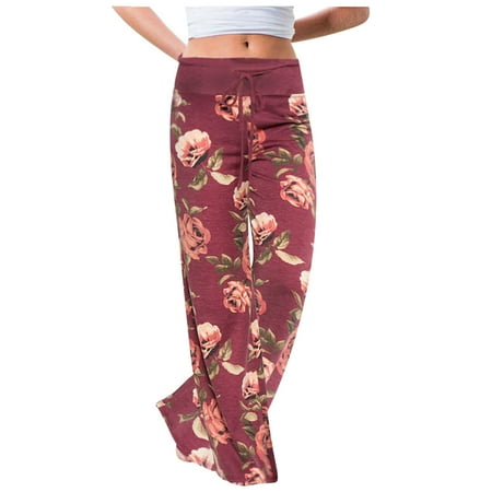 Summer Savings Clearance 2022! Women s Comfy Casual Pajama Floral Print Drawstring Lounge Wide Leg Pants Ladies Independence Day Print Casual Loose High Waist Wide Leg Yoga Drawstring Pants
Summer Savings Clearance 2022! Women s Comfy Casual Pajama Floral Print Drawstring Lounge Wide Leg Pants Ladies Independence Day Print Casual Loose High Waist Wide Leg Yoga Drawstring Pants
