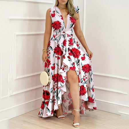 Leesechin Deals Womens Skirts Off Shoulder Summer Maxi V-Neck Sleeveless High Waist Printed Temperament Swing Dress on Clearance
Leesechin Deals Womens Skirts Off Shoulder Summer Maxi V-Neck Sleeveless High Waist Printed Temperament Swing Dress on Clearance