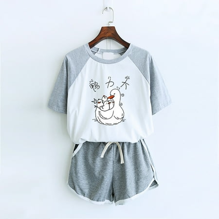 Tawop Women Two Piece Drop Sleeves Set Short Sleeve O-Neck Paneled T-Shirt Shorts Short Sleeve Round-Neck Blouses & Shirts Sets Pajama Shorts For Women Easter Eggs
Tawop Women Two Piece Drop Sleeves Set Short Sleeve O-Neck Paneled T-Shirt Shorts Short Sleeve Round-Neck Blouses & Shirts Sets Pajama Shorts For Women Easter Eggs