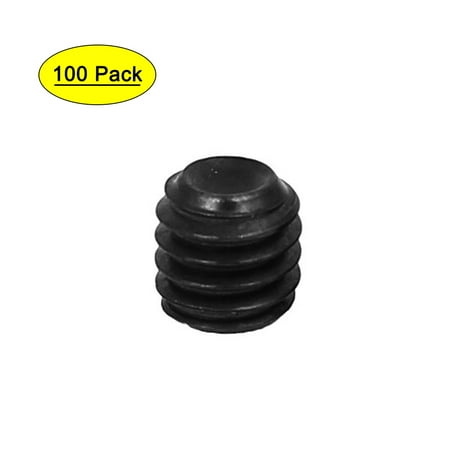 DIN916 M4x4mm Metal Grade 10.9 Hex Socket Set Screw Bolt Fastener Black 100Pcs
DIN916 M4x4mm Metal Grade 10.9 Hex Socket Set Screw Bolt Fastener Black 100Pcs