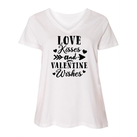 Inktastic Valentine s Day Love Kisses and Valentine Wishes Women s Plus Size V-Neck
Inktastic Valentine s Day Love Kisses and Valentine Wishes Women s Plus Size V-Neck