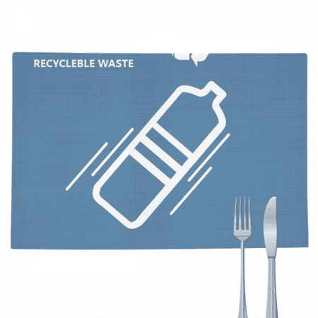 Recyclable Plastic Bottles Waste Classification Placemat Pad Kitchen Woven Heat Resistant Cushion Rectangle
Recyclable Plastic Bottles Waste Classification Placemat Pad Kitchen Woven Heat Resistant Cushion Rectangle