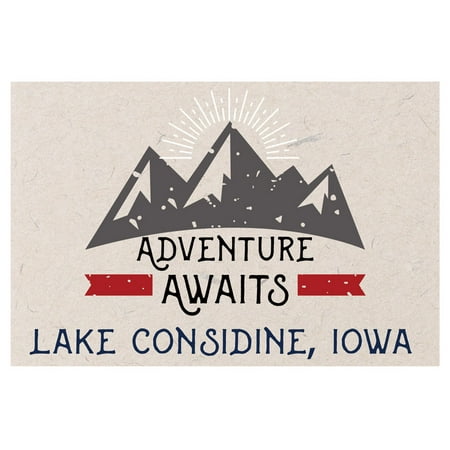 Lake Considine Iowa Souvenir 2x3 Inch Fridge Magnet Adventure Awaits Design