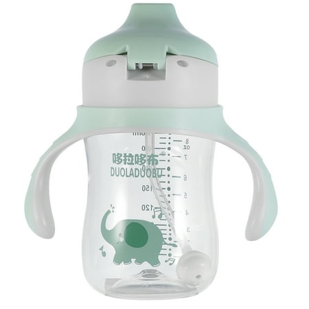 240ml Adorable Straw Cup Food Grade Water Cup Double Handle Water Glass (Green)
240ml Adorable Straw Cup Food Grade Water Cup Double Handle Water Glass (Green)