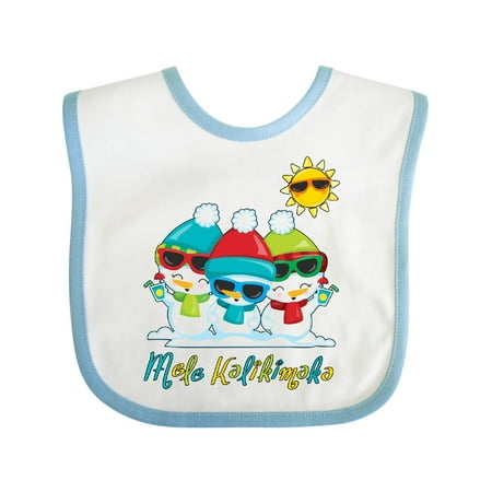 Inktastic Mele Kalikimaka Gift Baby Boy or Baby Girl Bib