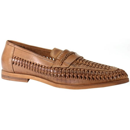Rustic Asphalt Mens Pointy End Loafer Moc Toe Dress Casual
