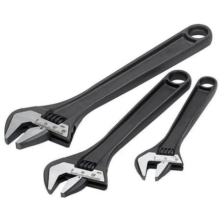 3 ADJ3 3 Adjustable Wrenches (8070/8071/8072) Gray Head Angle 16 Degrees